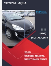 TOYOTA AQUA 2015 OWNERS MANUAL